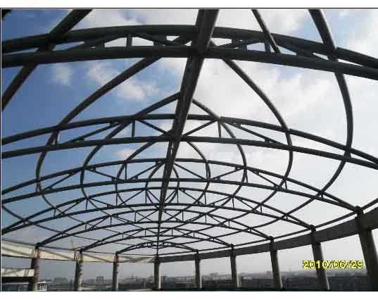 钟祥中煤朔州宾馆管桁架工程