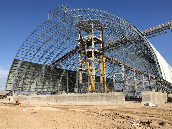 钟祥煤机油桶翘工程网架